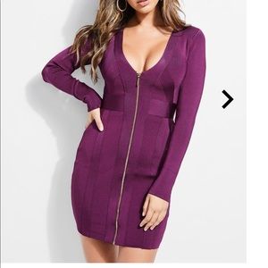 GUESS PLUNGE DRESS